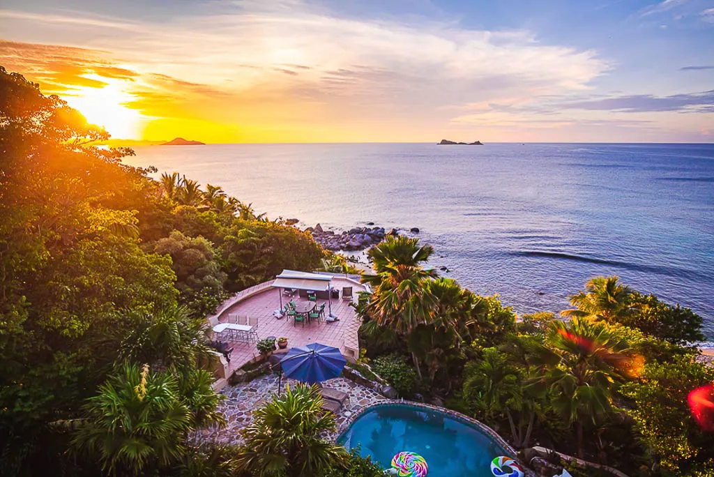 Sundowner Villa view , one of the best BVI luxury villas