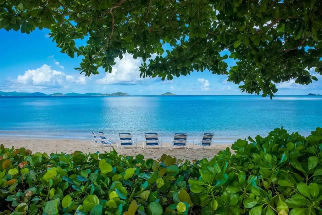 Virgin Gorda beach ready for the Christmas in July BVI event