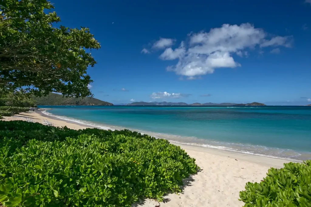Where to go on Virgin Gorda for quiet beach days at Mahoe Bay.