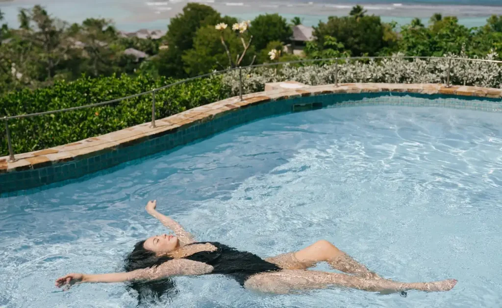 Infinity pool at Villa Katsura overlooking the Caribbean Sea in Virgin Gorda